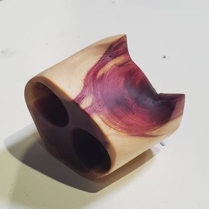 Hand carved cat head